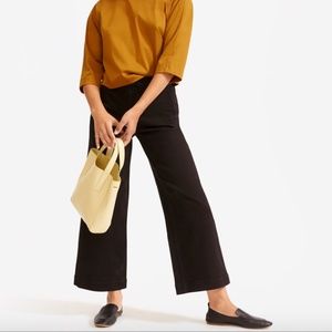 Everlane Wide Leg Crop Black Like New